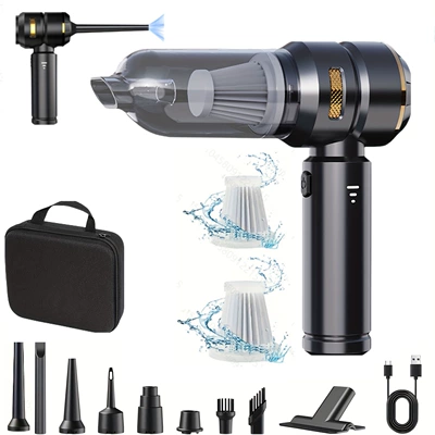 Mini High-Power Dust Blower – Tozsoranlar - 121-round-head-black-gold-bag-2-filters