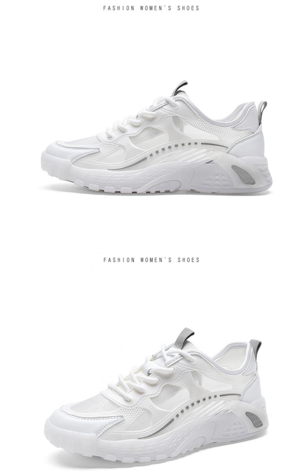 Giày sneaker nữ da thật đế dày 2024 mới nhất – giày trắng lưới thoáng khí mùa hè — 58212 Màu xanh lá cây, 58212 màu xám chi tiết 21