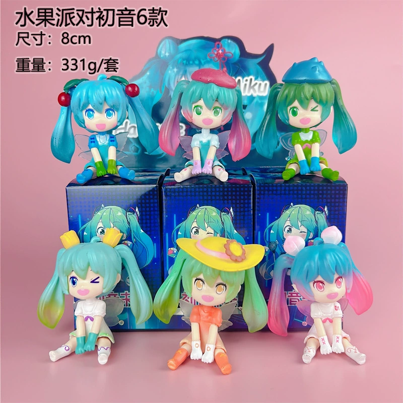 Фигурка в слепом боксе (Hatsune Miku) чиби 2D с блёстками — случайная штука или набор