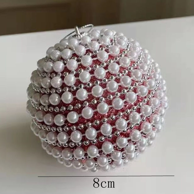 新しいクリスマス装飾ストラップ装飾クリスマスボールピンク重工シリーズ|undefined