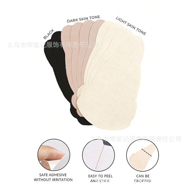 Paste de pecho invisible transpirable sin marcas, delgado y desechable, areola, no tejido, color de piel, cabello transfronterizo