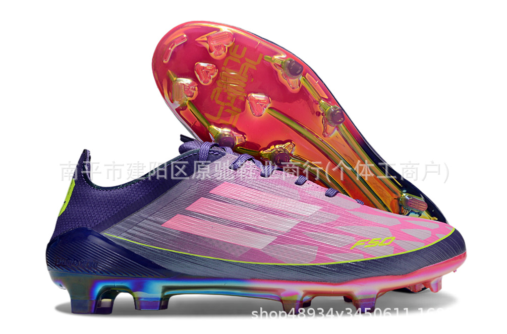 Fábrica de Putian al por mayor F50 zapatos de fútbol FG zapatos con lengua baja zapatos de fútbol hombres