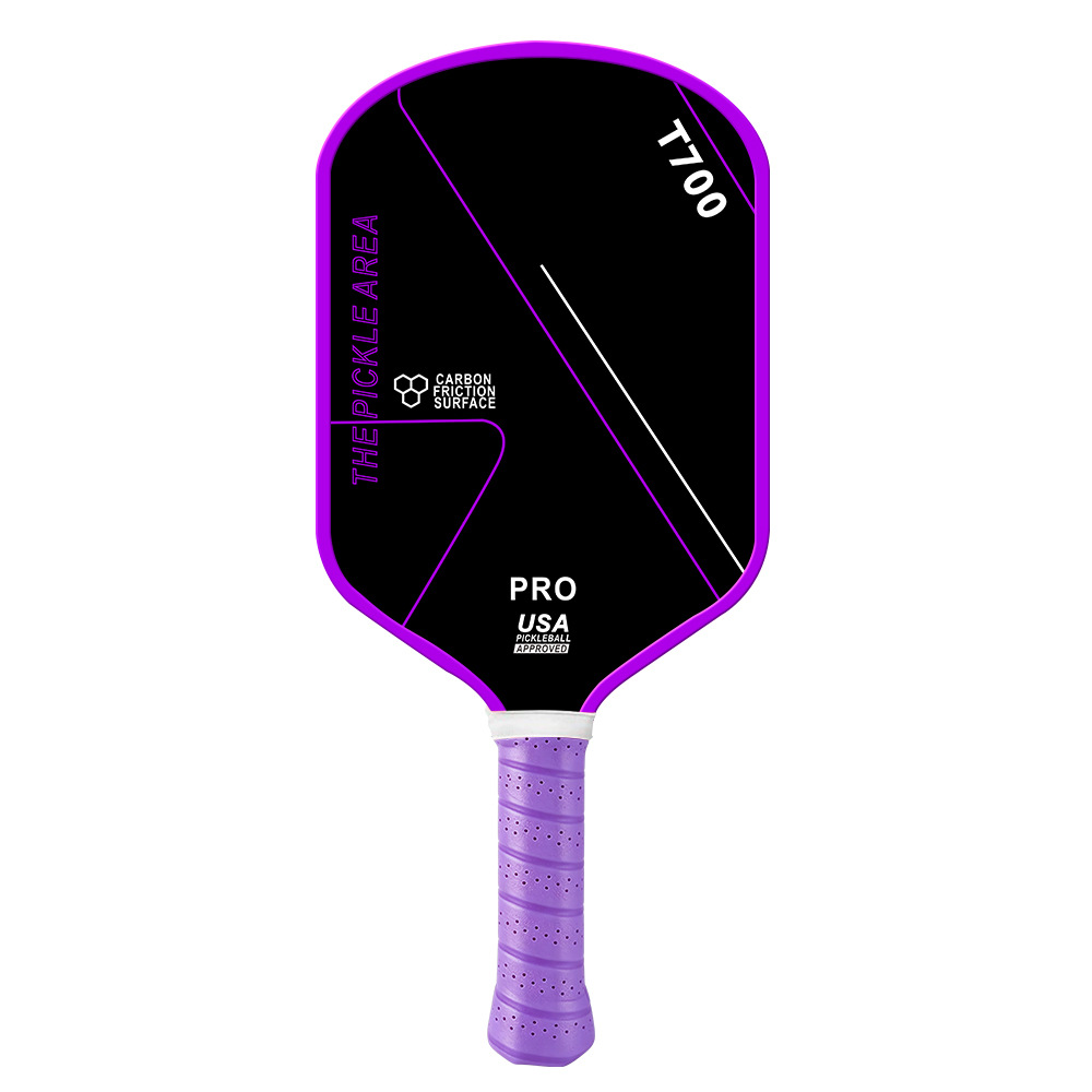 Factory In-Stock T700 Carbon Fiber Pickleball Racket, Cloth Texture Matte Pickleball Set, Cross-Border Wholesale