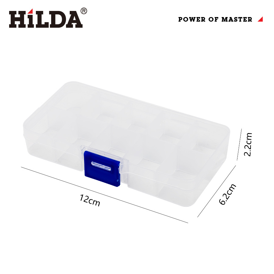 Directo de fábrica Hilda 10-rejilla caja de almacenamiento herramienta de molienda eléctrica caja de almacenamiento en stock al por mayor
