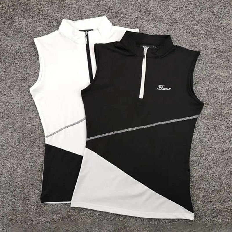Summer New Golf Women's Top F Sleeveless T-Shirt Outdoor Casual Slim Slimming Look Polo Shirt Gol Summer New Golf Women's Top F Sleeveless T-Shirt Outdoor Casual Slim Slimming Look Polo Shirt Gol