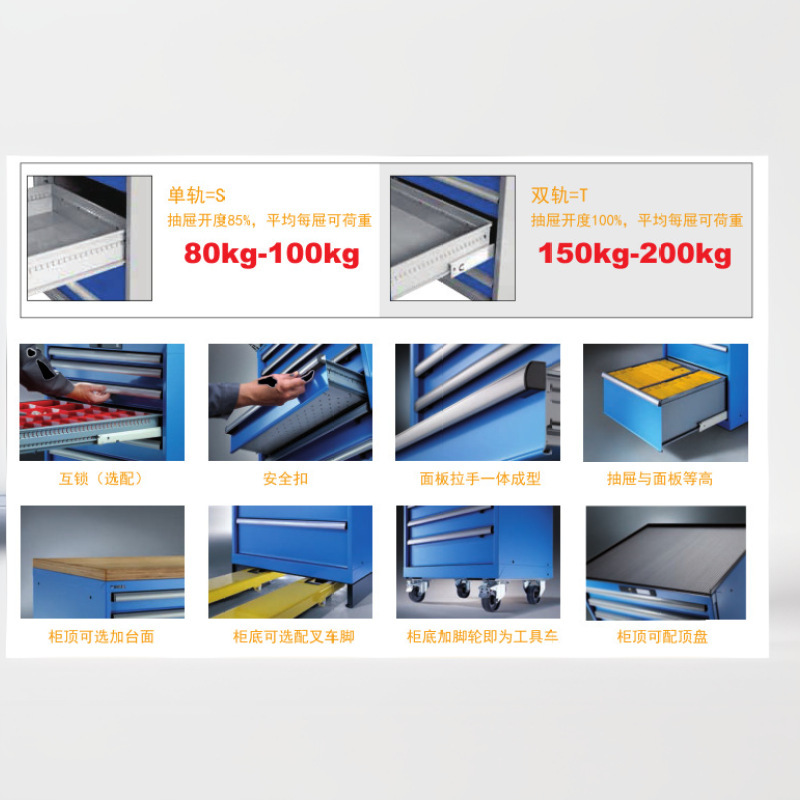 引き出し式工具車工具車見積書付掛け板工具車組み合わせ工具車工具箱冠久供|undefined