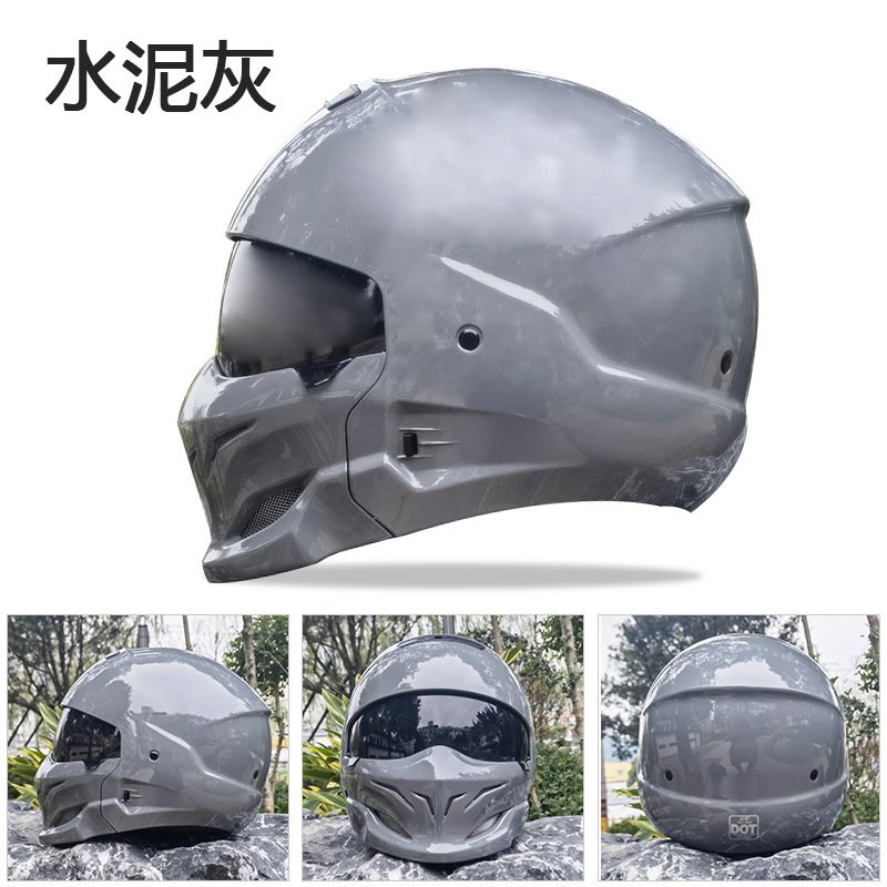 Motosiklet kaskı (dəbilqə) – Ha Lei Motorcycle Helmet - gray-m