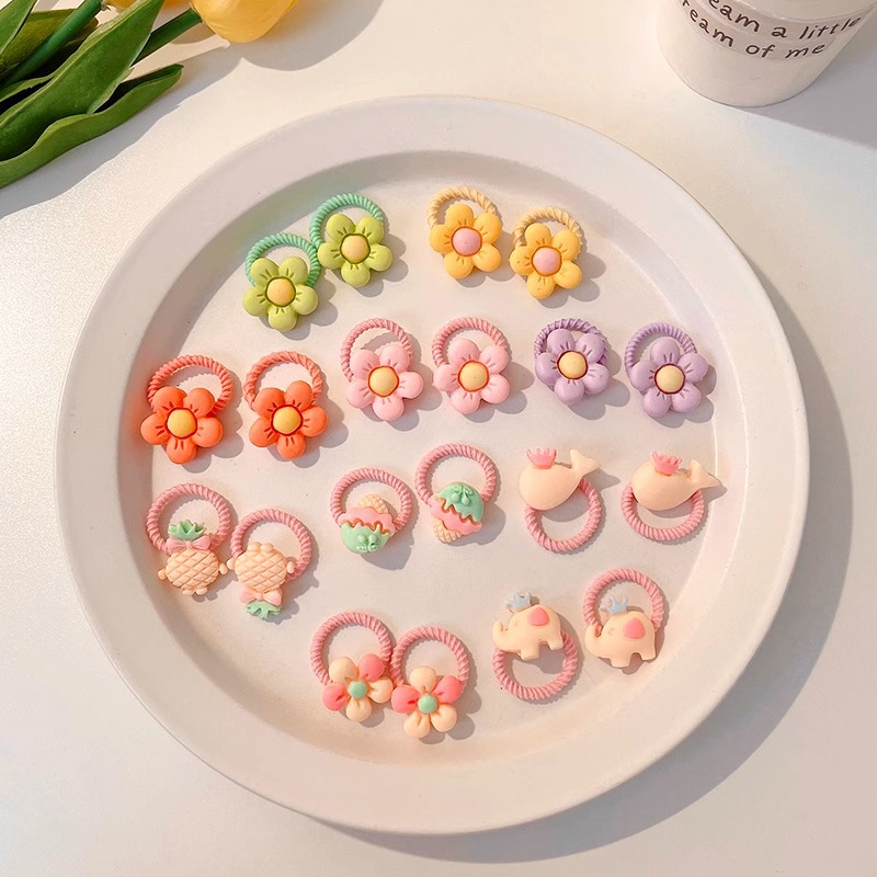 La cuerda del lazo del pelo del bebé la banda del pelo del pulgar de los niños tocado cuerda del pelo del bebé la niña no duele los accesorios del pelo de las muchachas de la banda de goma del pelo