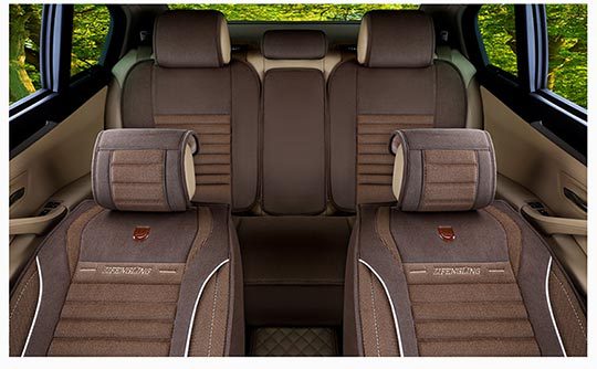 Purple Wind Chime manufacturer wholesale all-season universal linen seat covers for cars, F-23