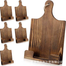 复古木质食谱支架酒店餐厅招牌菜单展示架儿童琴谱阅读书架食谱架