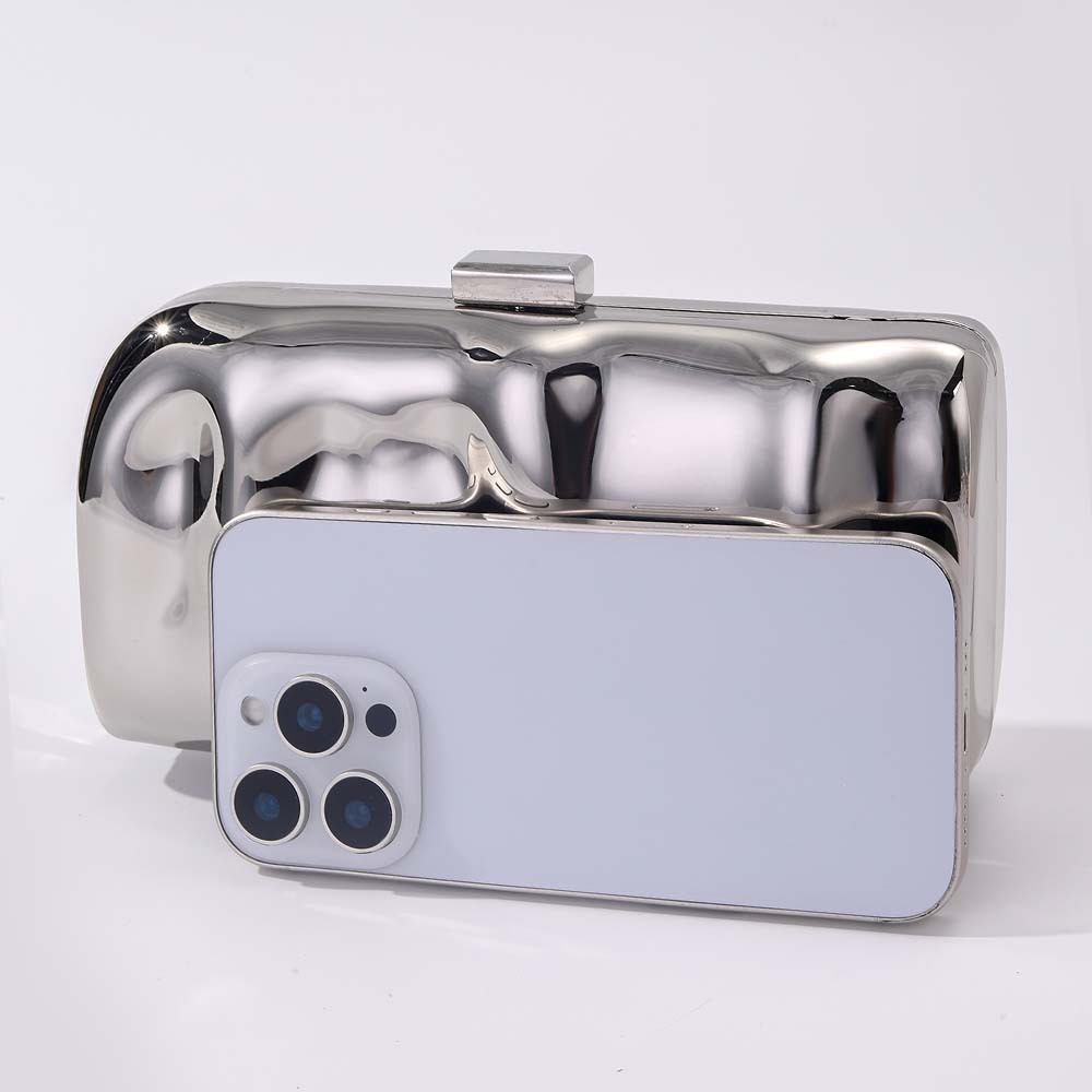 Borsa a tracolla da donna a forma di scatola di ferro – Borsa a tracolla retrò chic con tracolla regolabile, perfetta per feste serali, concerti e uso quotidiano_voghion.com