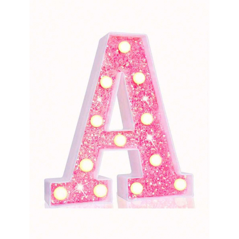 TEMU海外倉新款代發 Novelty Lighting 發光字母數字桌面裝飾小件