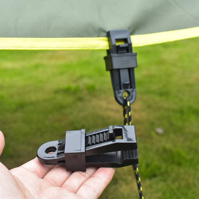 Ise Mount Outdoor Pp Tent Clip with Additional Pull Point Fixing Clip, Large Windproof Outdoor Canopy Hook