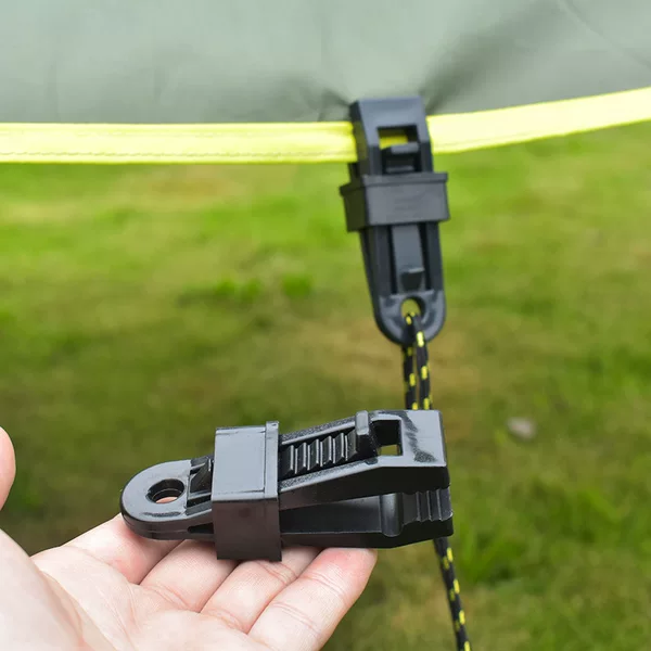 Ise Mount Outdoor Pp Tent Clip with Additional Pull Point Fixing Clip, Large Windproof Outdoor Canopy Hook