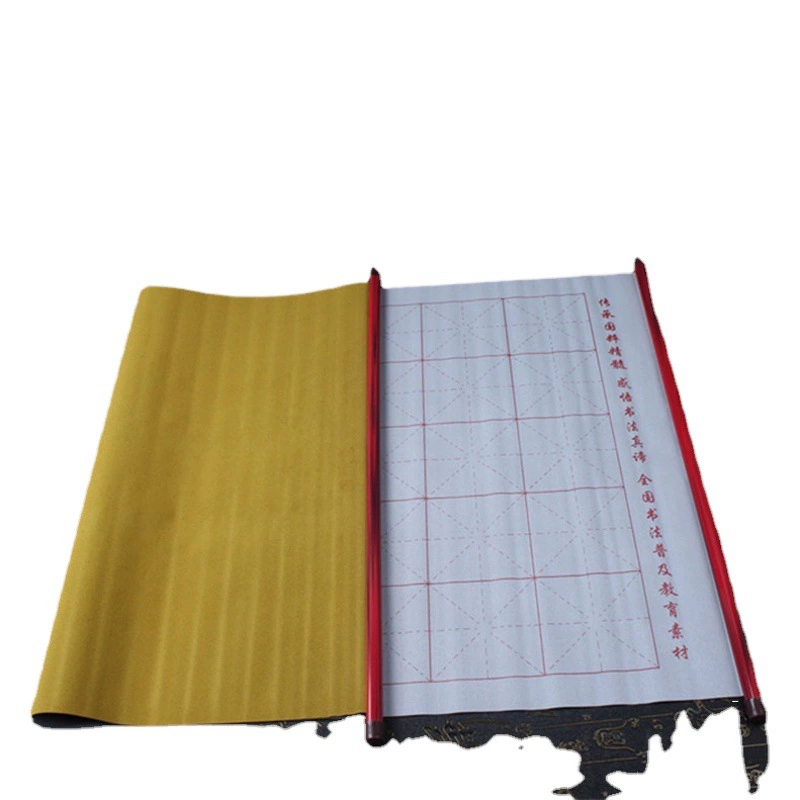 Фабричная прямая желтая Нижняя утолщенная Двухосная рисовая сетка в десять тысяч раз водная ткань для письма с росписью ручкой четыре сокровища учебной комнаты оптом