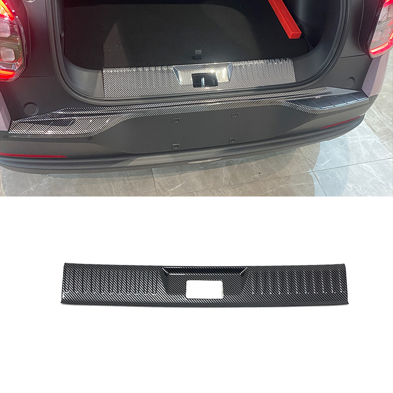 Suitable for 25 Models of Trumpchi Aion Ut Carbon Fiber Pattern Door Sill Strips, Welcome Step Plates, Trunk Guard Plates, and Tailgate Protection Strips