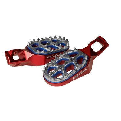 24 Double-Layer Stainless Steel Pedal Pads Suitable for Ktm Exc 23 Husqvarna/Sxf Caken Modification Parts (Motorcycle Safety Supplies) - suitable-for-ktm24-double-layer-pedals-red-afp-050601