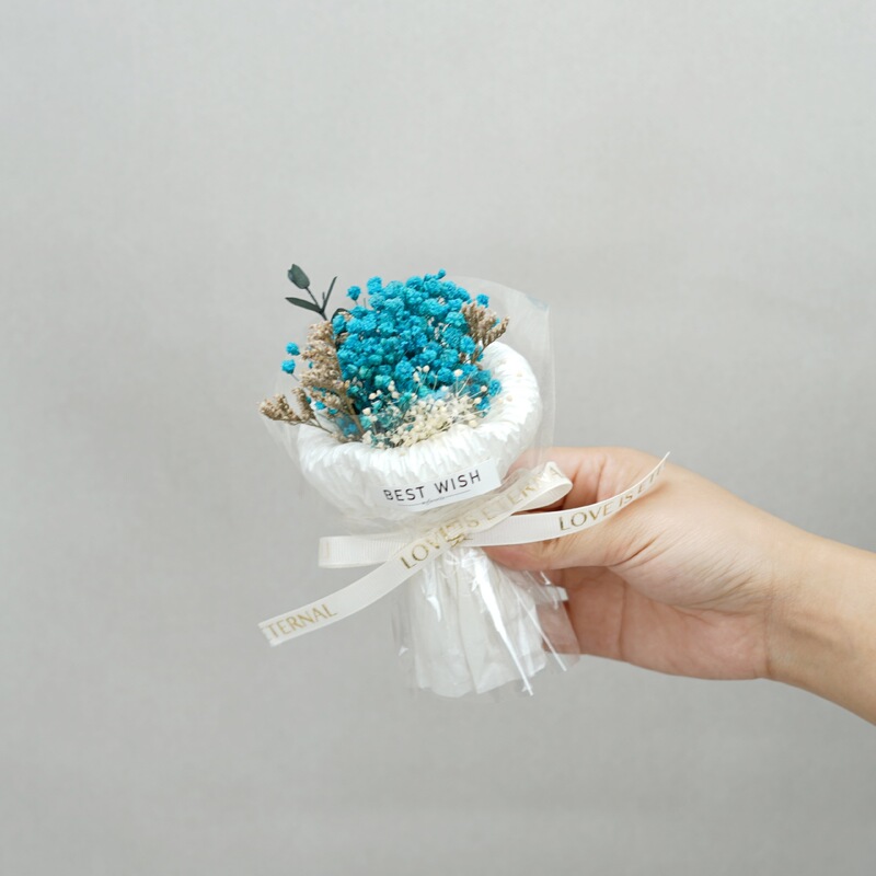 迷你口袋见面小花束玫瑰向日葵永生花伴手礼生日礼物装饰七夕节|undefined