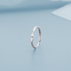 Fashionable trend ring with letters, simple and elegant design, Japanese and Korean, English