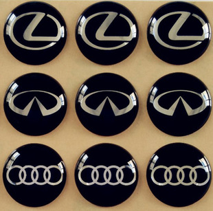 Crystal Drip Glue Label Wine Bottle Label Trademark Car Logo Sticker Printing Anti-Counterfeiting Custom Digital Printing