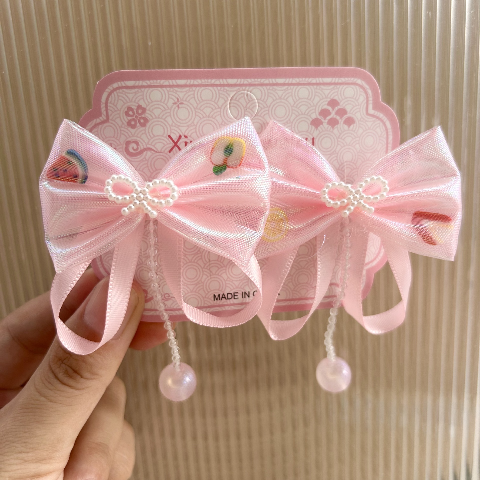 Nuevo estilo chino clip de cabello para niños niñas vestidos chinos adornamiento de cabello princesa antiguo arco pares clip de bordilla tarjeta pequeña