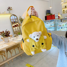 韩版儿童小背包2025卡通可爱小熊幼儿园书包宝宝出游双肩包潮流
