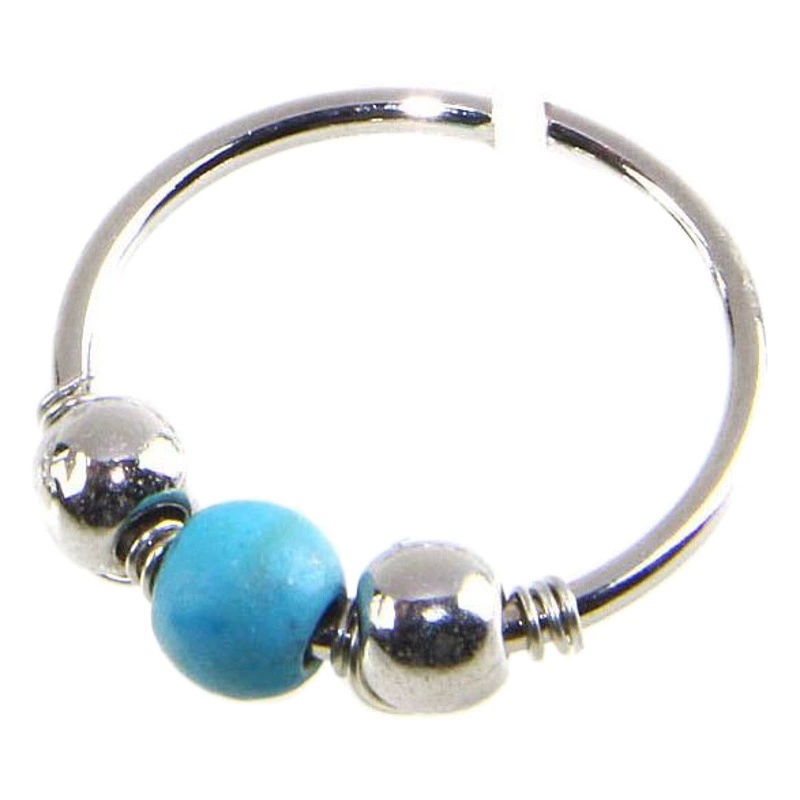 Фабрика кольцо в носу бирюзовый кольцо в носу ноготь ухо кость гвоздь губы гвоздь тела прокол