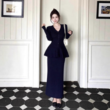 秋装穿搭一整套针织衫半身裙时尚两件套装裙韩系减龄漂亮洋气时髦