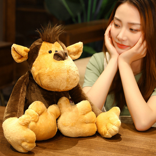 Forest animal plush toy wholesale large animal figurine skin gift for girls lions tigers and orangutans