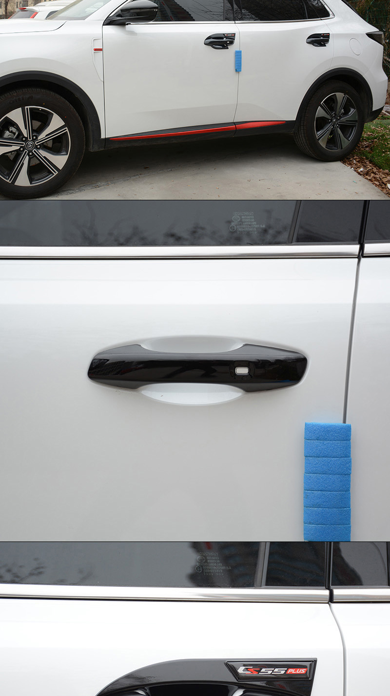 Changan Fourth Generation Cs55Plus Door Bowl Handle Sticker Car Door Handle Decorative Frame Anti-Scratch Protection Sticker Modification Accessories