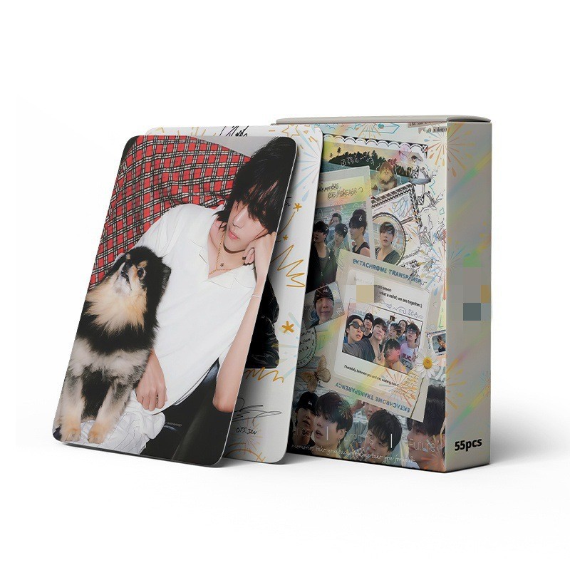 Cadena total, una gran cantidad de stock, 55 hojas de tinta BT SK IVE ATEEZ KPOP, estrellas coreanas alrededor de LOMO