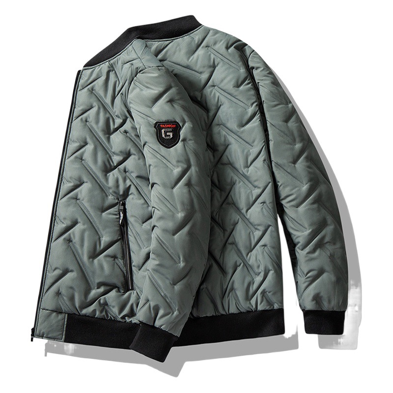 Otoño e Invierno nuevo abrigo de algodón acolchado para hombres 2023 abajo abrigo de algodón acolchado collar de pie marca de moda abrigo ligero para hombres al por mayor