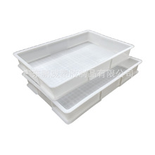 厂家现货6号胶盆 3号塑料方盘 5号物料托盘 仓库货架托盘 浅胶盆