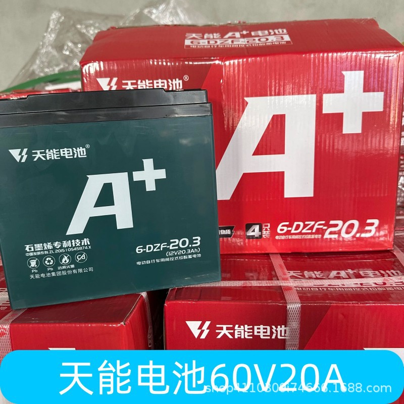 Batería Tianneng 48V60V72V/12A20A32A58A Batería de triciclo de coche eléctrico de plomo-ácido genuino nuevo