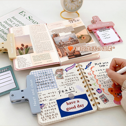 Color magnetic series clips Fresh and simple candy color INS style handbag DIY bill clip storage clip 8 options