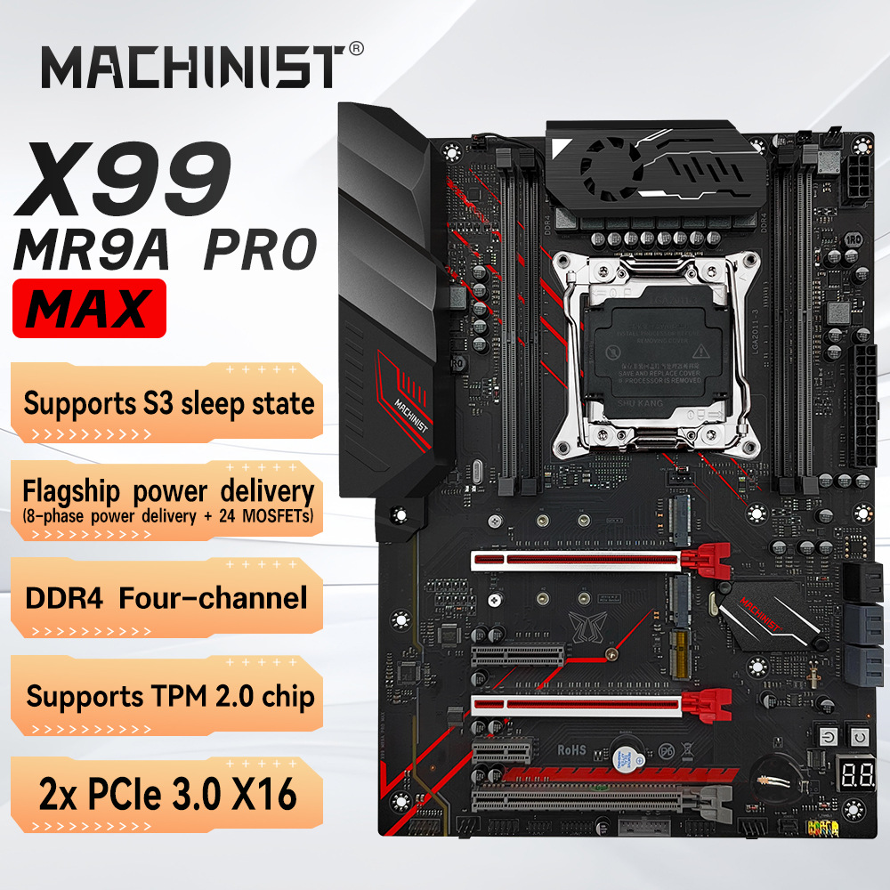 Machinist X99 MR9A PRO MAX motherboard LGA2011-3 support M.2