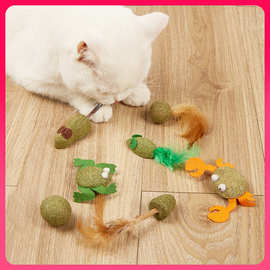 ✅新品木天蓼磨牙棒 虫瘿猫咪玩具洁齿猫草球 宠物用品猫咪玩具批