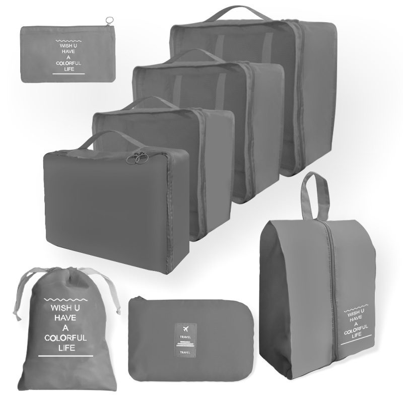 Bolsa de almacenamiento de viaje transfronterizo juego de cosméticos de lavado digital bolsa de almacenamiento subpaquete ropa zapatos bolsa de lona