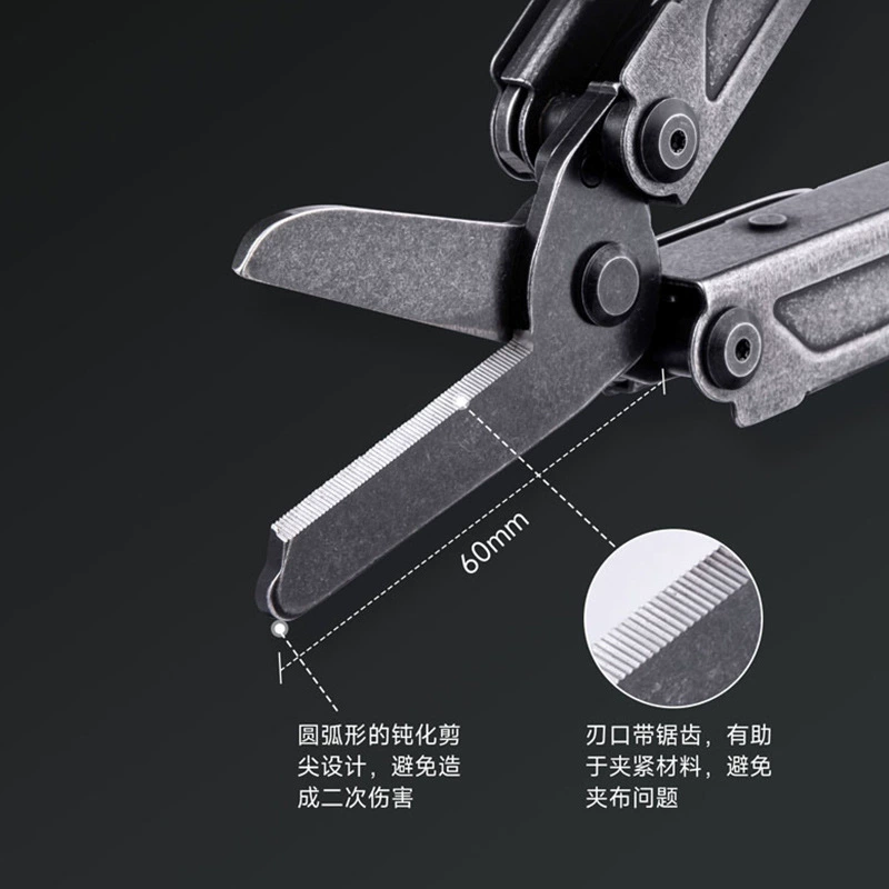 Найлд Pioneer Professional Rescue Emergency Tool Pliers Multifunctional Outdoor Survival Tactic Folding Scissors