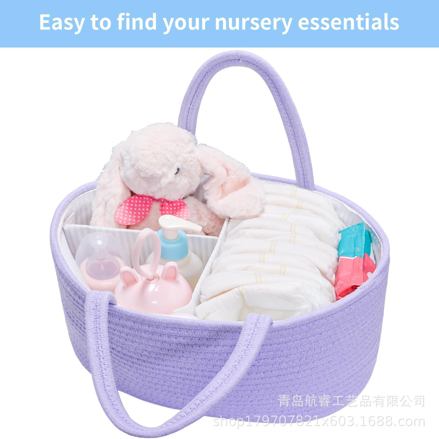 국경 간 면화 휴대용 아기 기저귀 병 보관 바구니 기저귀 상자 모성 및 유아 제품 보관 상자