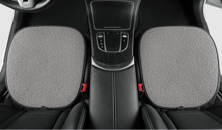 Car Heated Seat Cushion Single Piece Winter Plush Backless Car Seat USB Electric Heating 12V Cigarette Lighter Car Cushion