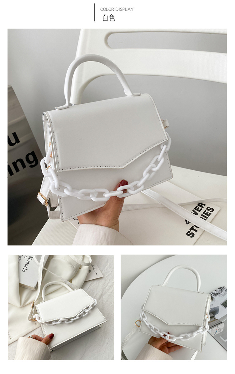 Small Pu Leather Streetwear Square Bag display picture 7