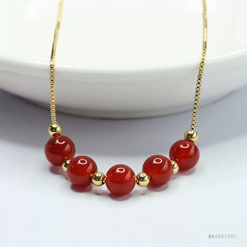 眷钰 Organic onyx fashionable necklace, Chinese style, wholesale