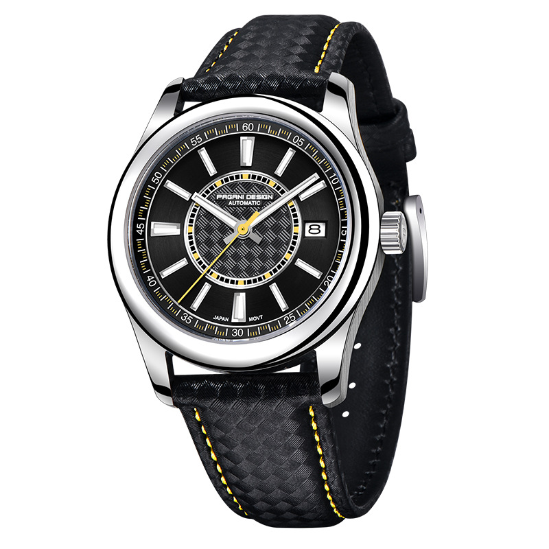 PAGANI DESIGN bojiani reloj para hombre reloj mecánico automático concha de acero reloj de calendario resistente al agua 1778