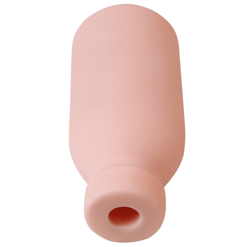 Jiuai Portable Bottle Masturbator, Manual TPE Men’s Self-Pleasure Device, Skin Tone — detail image 3