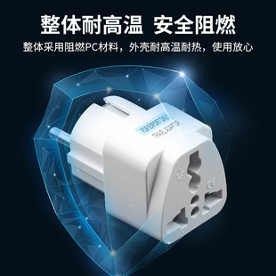 Two-Hole to Three-Hole Socket 2-Pin to 3-Pin Plug Uk, Us, European, Australian Conversion Power Strip Charging Adapter