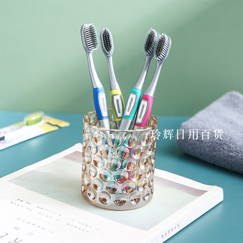 Bomei 801 Toothbrush Dual Store Products Street Stall Department Store Recommended Source Household Adult Soft Bamboo Charcoal Toothbrush