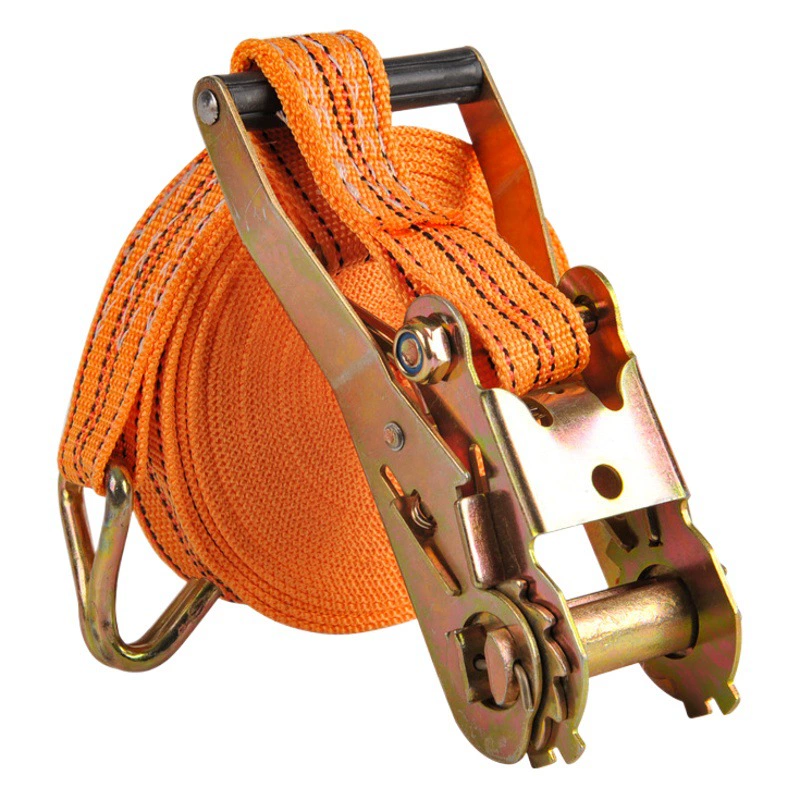 Трансграничные стропы-тягилки, расширенные крепежные ремни для грузовиков, фиксаторы-трещотки, сине-желтая стропа, натяжители для грузовиков, трансграничные.