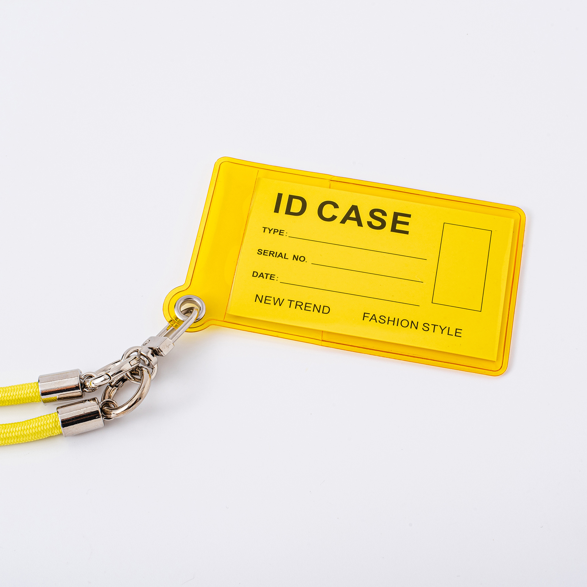 Wholesale New Colorful Transparent Card Holder Protective Case Work ID Student ID Badge Lanyard Tag Document Card Case