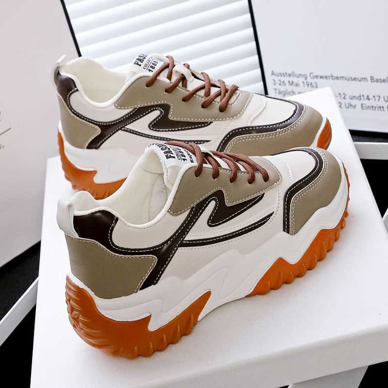 Sports shoes spring and autumn small white shoes women's lightweight soft bottom non-slip shoes women's casual platform daddy shoes